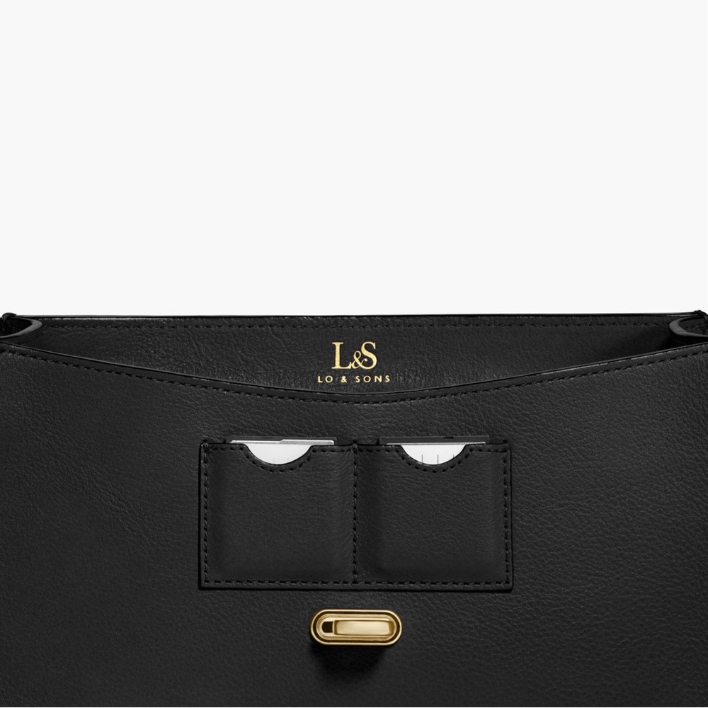 Lo & Sons Claremont Camera Bag Black Full Grain Leather - Picture 5 of 13